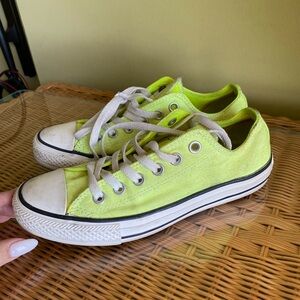 Converse Kids Lime Green Sneakers